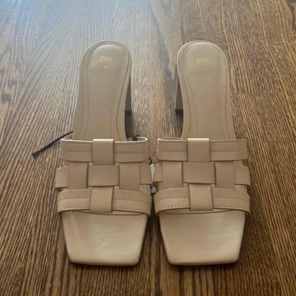 Zara women heels sandals SIZE USA 8 25.3CM  1319/810/102